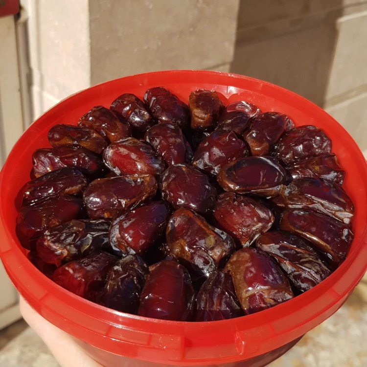 خرما کبکاب درجه یک ظرف یک کیلویی شسته شده