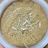 حلوا ارده راشی با شیره خرما و کنجد (نیم کیلویی)بدون افزودنی